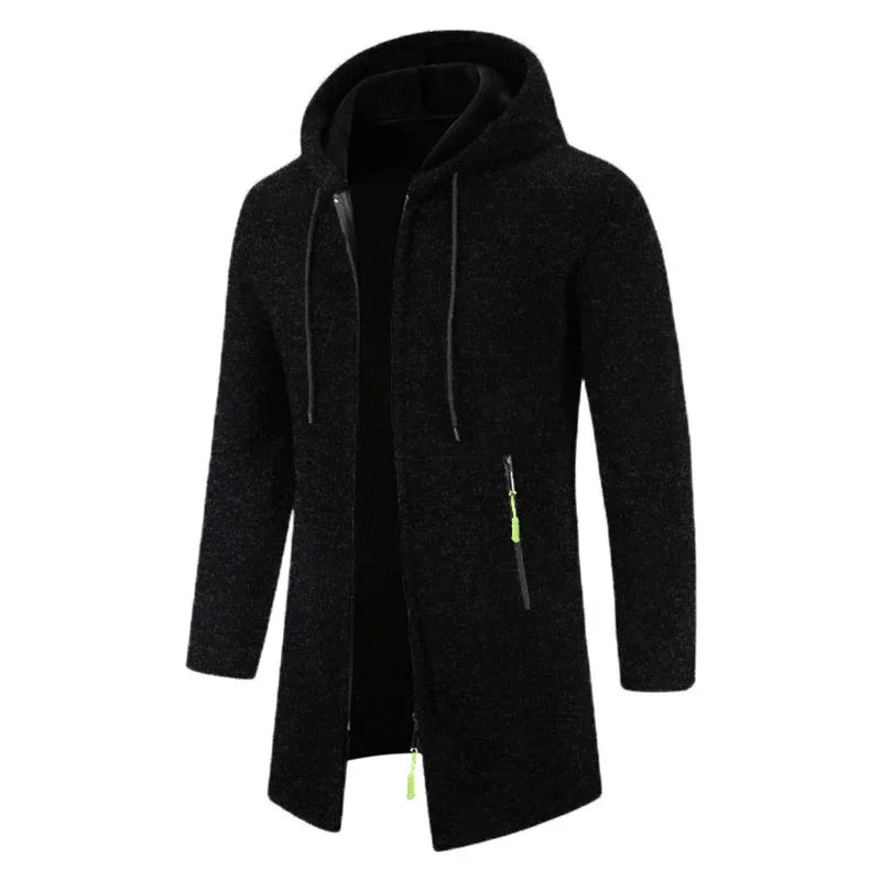 Men’s Outdoor Fleece-Lined Zipper Hoodie – Warm, Casual, and Stylish Winter Sweatshirt - 3KDyn